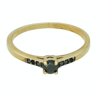 Złoty pierścionek damski 375 czarne cyrkonie PI 2616A 375.jpg